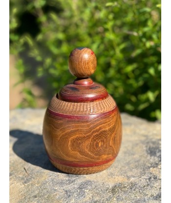 Kokeshi Traditionnelle Ejiko de style Naruko | Boite en bois Enju arbre à pagode Pour