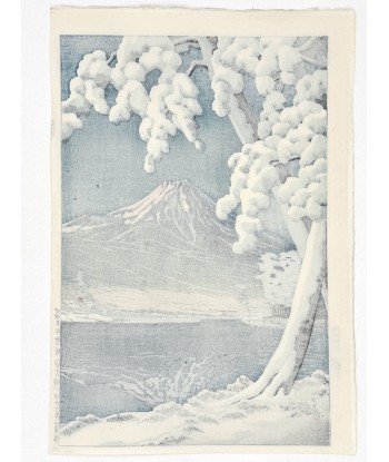 Estampe Japonaise de Hasui Kawase | Le Mont Fuji sous la neige basket pas cher