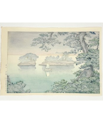 Estampe Japonaise de Koitsu Tsuchiya |  pluie de printemps à Matsushima s'inspire de l'anatomie humaine