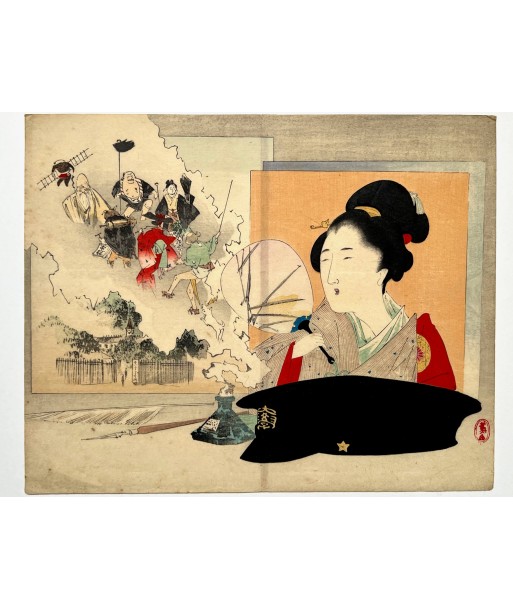 Estampe Japonaise Kuchi-e de Shoso Mishima | Mirage de Beauté ouvre sa boutique