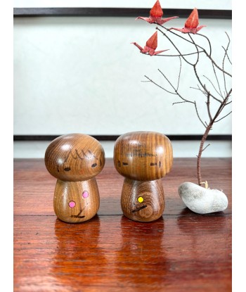 Couple Kokeshi Créative Vintage | Branche de Cerisier 2 - 3 jours ouvrés.