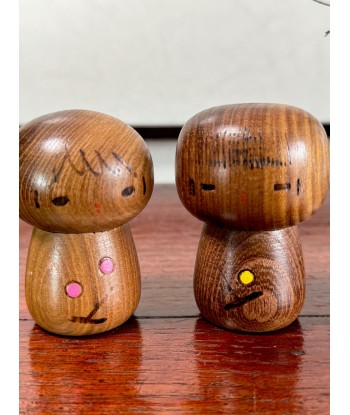 Couple Kokeshi Créative Vintage | Branche de Cerisier 2 - 3 jours ouvrés.