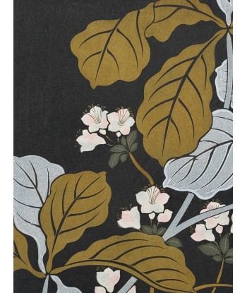 Estampe Japonaise Ecole Rinpa | Feuilles argent et or en ligne