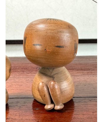 Couple de Poupées Kokeshi Créative Vintage | Kokeshi Assises s'inspire de l'anatomie humaine