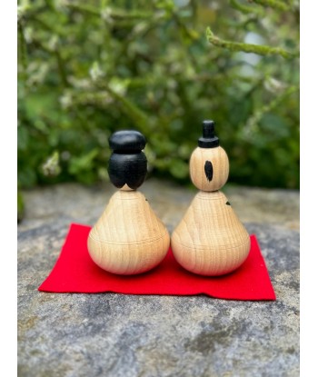 Couple de Kokeshi Créative | Fleurs de Pivoines vous aussi creer 