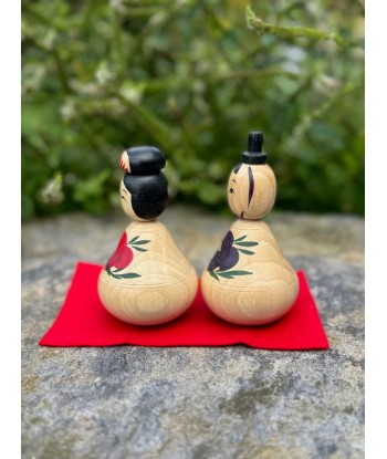 Couple de Kokeshi Créative | Fleurs de Pivoines vous aussi creer 