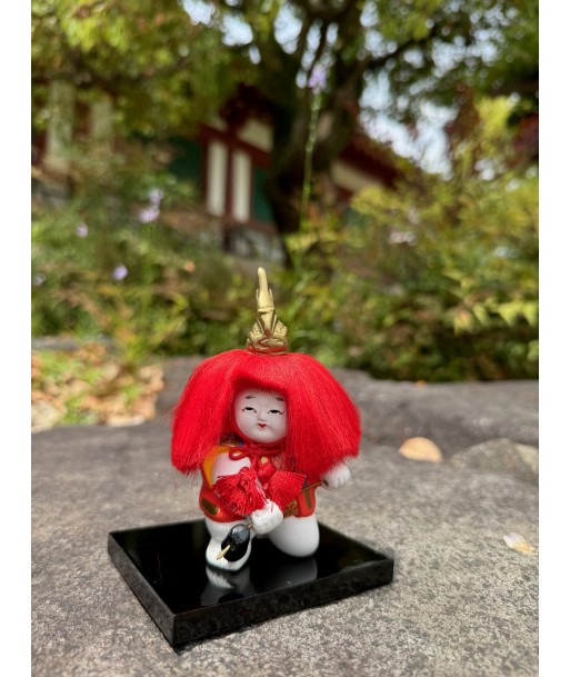 Poupée Japonaise Traditionnelle Gosho | Danse du Lion cheveux rouge ouvre sa boutique