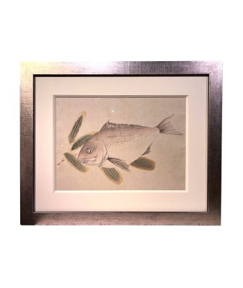 peinture sumi-e encadrée | Poisson la chaussure