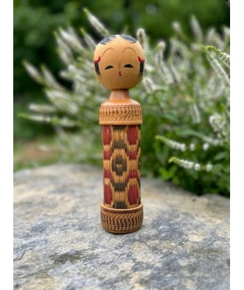 Kokeshi créative en tatami | Motif géométrique brillant des détails fins