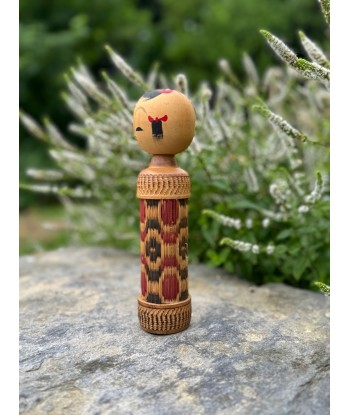 Kokeshi créative en tatami | Motif géométrique brillant des détails fins