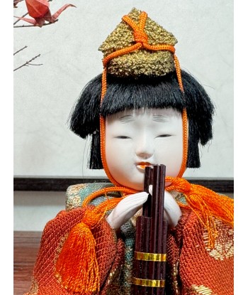 Gosho Kimekomi musicien Flute Sho en kimono traditionnel de pas cher