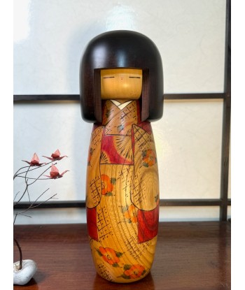 Kokeshi Créative Vintage de Usaburo | Kantsubaki, Camélia d'hiver Véritable concentré