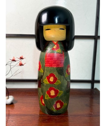 Kokeshi Créative Vintage de Kunio Miyagawa | Camélia Rouge À commander