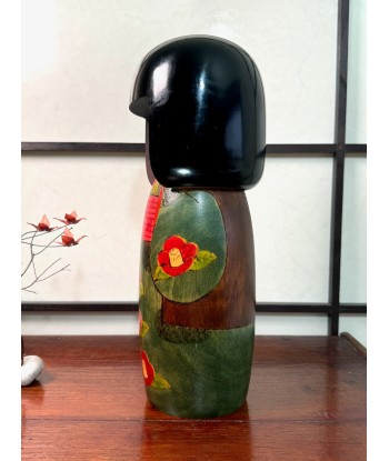 Kokeshi Créative Vintage de Kunio Miyagawa | Camélia Rouge À commander