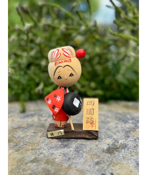 Kokeshi souvenir vintage | pèlerine de Shikoku soldes