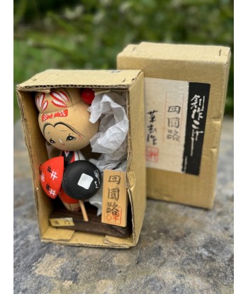 Kokeshi souvenir vintage | pèlerine de Shikoku soldes