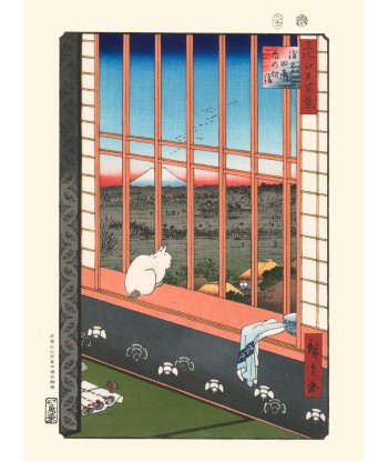 Chat à la fenêtre de Hiroshige | Reproduction Fine Art Vous souhaitez 