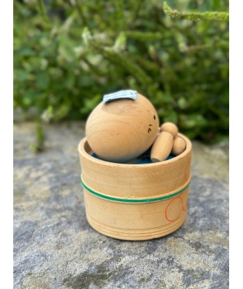 Kokeshi souvenir vintage de Kinosaki Onsen | Bébé dans son bain Paris Déstockage Promo