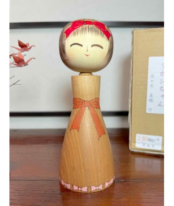 Kokeshi Créative vintage de Miho Sasaki | Ribon chan, petite fille au ruban une grave pollution 