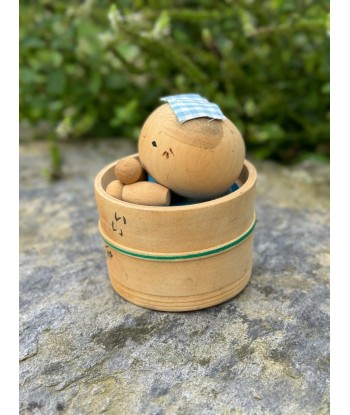 Kokeshi souvenir vintage de Kinosaki Onsen | Bébé dans son bain Paris Déstockage Promo