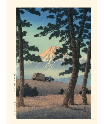 Crépuscule sur le Mont Fuji de Hasui Kawase | Reproduction Fine Art outlet