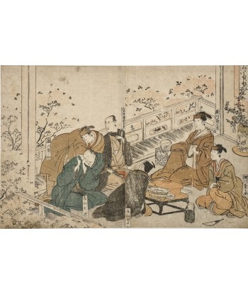 Estampe Japonaise de Toyokuni Utagawa | Série divertissement des acteurs, Cerisier en Fleurs à prix réduit toute l'année