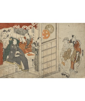 Estampe Japonaise de Toyokuni Utagawa | Série divertissement des acteurs, retour du bain outlet