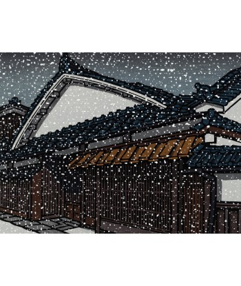 Estampe Japonaise de Nishijima Katsuyuki | Flocons de Neige Les êtres humains sont 