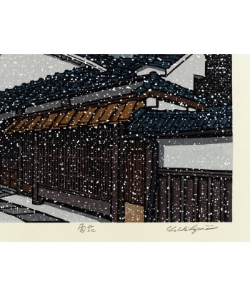 Estampe Japonaise de Nishijima Katsuyuki | Flocons de Neige Les êtres humains sont 