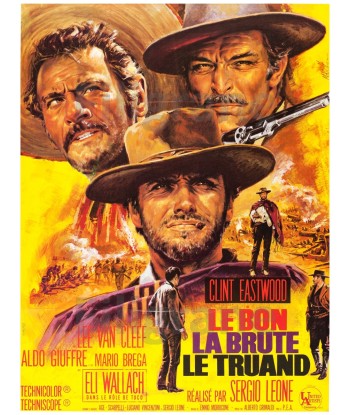 FILM LE BON LA BRUTE LE TRUAND Reek-POSTER/REPRODUCTION 90x120cm* d1 AFFICHE VINTAGE le des métaux précieux