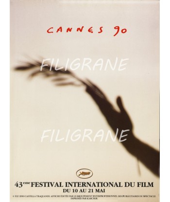 FESTIVAL de CANNES 1990 - BELLE AFFICHE ORIGINALE 60x80cm Etat Neuf Vous souhaitez 