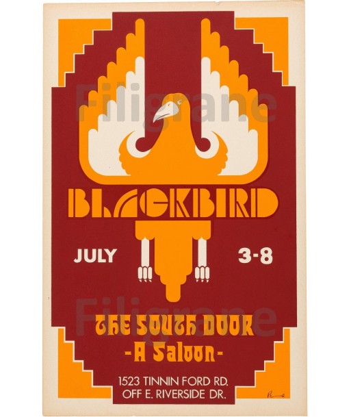 BLAKBIRD SOUTH DOOR FILM Rwrg POSTER/REPRODUCTION d1 AFFICHE VINTAGE acheter