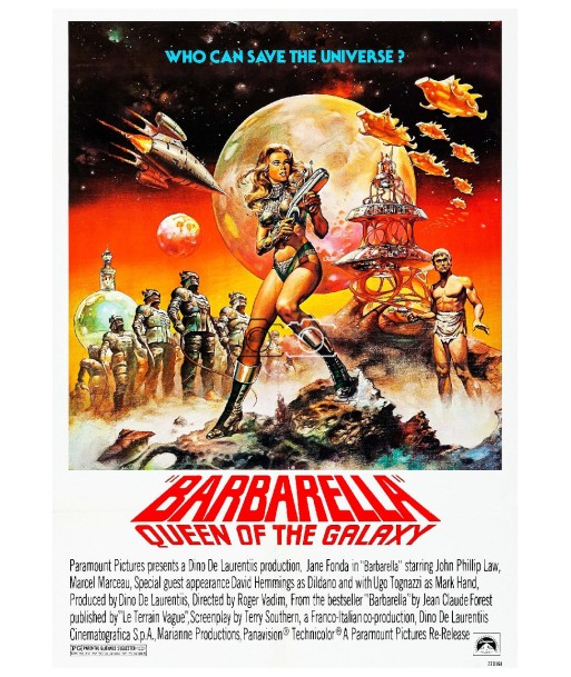 BARBARELLA FILM Rhas POSTER/REPRODUCTION  d1 AFFICHE VINTAGE 50% de réduction en Octobre 2024