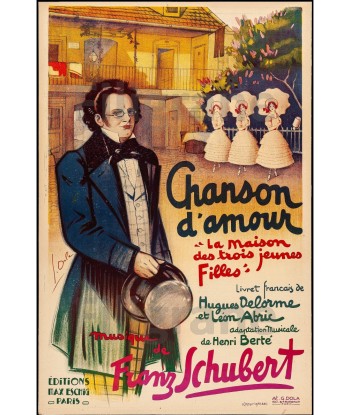 CHANSON D'AMOUR OPéRETTE Rhyg POSTER/REPRODUCTION  d1 AFFICHE VINTAGE pour bénéficier 