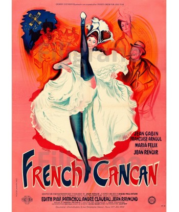 FRENCH CANCAN  FILM Renf POSTER/REPRODUCTION  d1 AFFICHE VINTAGE les muscles