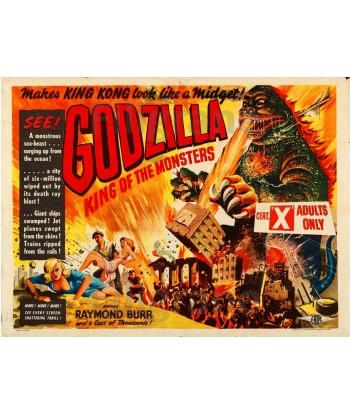 GODZILLA  FILM Rcwh POSTER/REPRODUCTION  d1 AFFICHE VINTAGE 50-70% off 