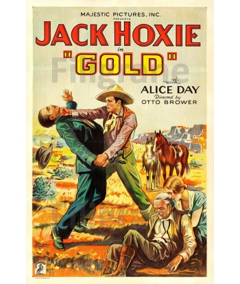 GOLD  Jack HOXIE FILM Razz POSTER/REPRODUCTION  d1 AFFICHE VINTAGE la colonne vertébrale