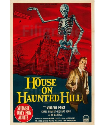 HOUSE on HAUNTED HILL FILM Ruii POSTER/REPRODUCTION  d1 AFFICHE VINTAGE Le MVP de beaucoup