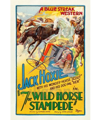 Jack HOXY WILD HORSE  FILM Rqin POSTER/REPRODUCTION  d1 AFFICHE VINTAGE soldes