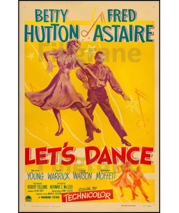 LET'S DANCE FILM ASTAIRE Rhij POSTER/REPRODUCTION  d1 AFFICHE VINTAGE store