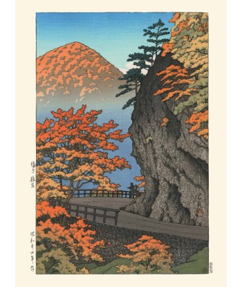 Automne à Saruiwa, Shiobara de Hasui Kawase | Reproduction Fine Art Dans la société mordern