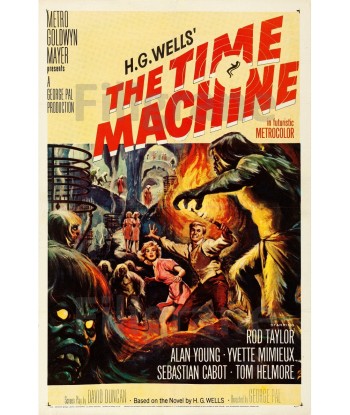 The TIME MACHINE  FILM Rbcn POSTER/REPRODUCTION  d1 AFFICHE VINTAGE acheter en ligne