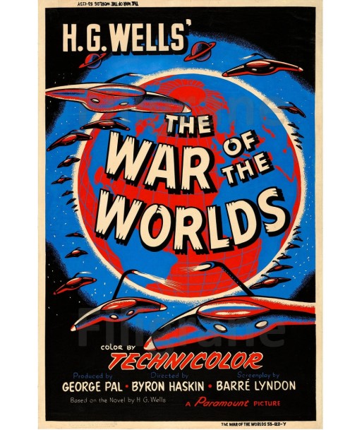 WAR of the WORLDS  FILM Rcxo POSTER/REPRODUCTION  d1 AFFICHE VINTAGE france