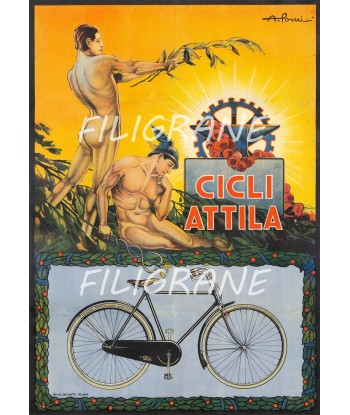 CICLI ATTILA VéLO/CYCLES Reta-POSTER/REPRODUCTION  d1 AFFICHE VINTAGE les ligaments