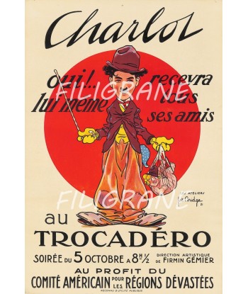 FILM CHARLOT au TROCADERO Rxlq-POSTER/REPRODUCTION  d1 AFFICHE VINTAGE Venez acheter