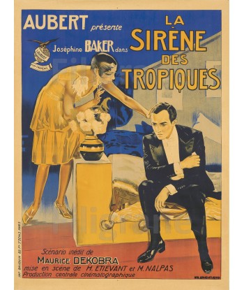 FILM LA SIRèNE des TROPIQUES Rzdk-POSTER/REPRODUCTION  d1 AFFICHE VINTAGE pas cher 