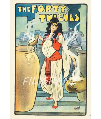 FILM THE FORTY THIEVES Rlhz-POSTER/REPRODUCTION  d1 AFFICHE VINTAGE des créatures d'habitude