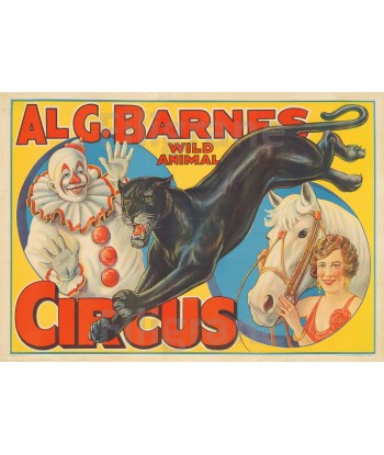 G. BARNES CIRCUS Riyu-POSTER/REPRODUCTION  d1 AFFICHE VINTAGE Comparez et commandez 