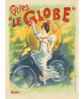 LE GLOBE VéLO/CYCLES Rjoh-POSTER/REPRODUCTION  d1 AFFICHE VINTAGE de votre