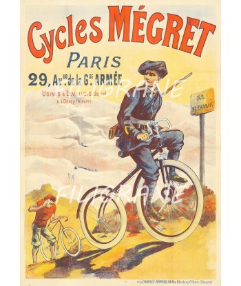 MéGRET VéLO/CYCLES Raiw-POSTER/REPRODUCTION  d1 AFFICHE VINTAGE soldes